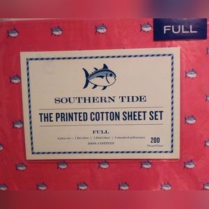 New Southern Tide full Size sheet set Skipjack, Pink